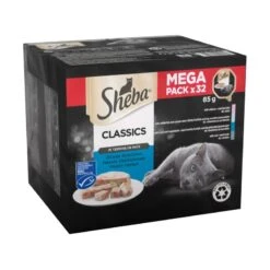 Sheba Classics Adult Wet Cat Food Trays Ocean Collection In Terrine - 32 X 85g -Cat Mania Shop Sheba Classics Adult Wet Cat Food Trays Ocean Collection in Terrine 32x85 vetshop 9