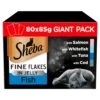 Sheba Fine Flakes Fish Collection In Jelly Wet Cat Food Pouches - 80 X 85g 2 Sheba Fine Flakes Fish Collection In Jelly Wet Cat Food Pouches - 80 X 85g -Cat Mania Shop Sheba Fine Flakes Fish Collection in Jelly 80 x 85g vetshop 1