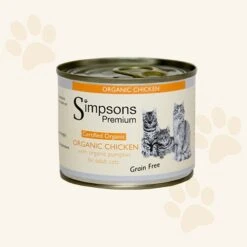 Cat Mania Shop -Cat Mania Shop Simpsons Grain Free Cat Organic Chicken Pumpkin Wet Food 200g vetshop 1 1