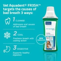 Virbac Vet Aquadent Anti Plaque Solution For Dogs & Cats - 500ml -Cat Mania Shop Virbac Vet Aquadent Anti Plaque Solution 500ml vetshop 3