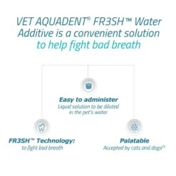 Virbac Vet Aquadent Anti Plaque Solution For Dogs & Cats - 500ml -Cat Mania Shop Virbac Vet Aquadent Anti Plaque Solution 500ml vetshop 5