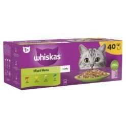 WHISKAS 1+ Mixed Menu Adult Wet Cat Food Pouches In Jelly - 40 X 85g -Cat Mania Shop WHISKAS 1 Cat Pouches Fish Meaty Selection in Jelly 40x85g vetshop 3