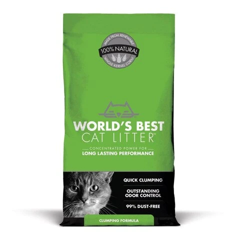 World's Best Original Unscented Cat Litter - 14lb (6.35kg) 3 World's Best Original Unscented Cat Litter - 14lb (6.35kg)