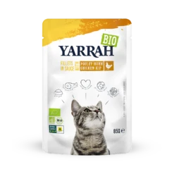 Yarrah Cat Organic Fillets With Chicken In Gravy Pouches - 14x85g